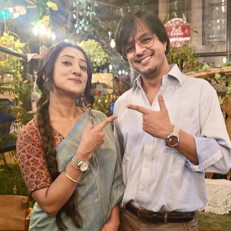 পায়েল রায় আর ঋজু বিশ্বাস একফ্রেমে।