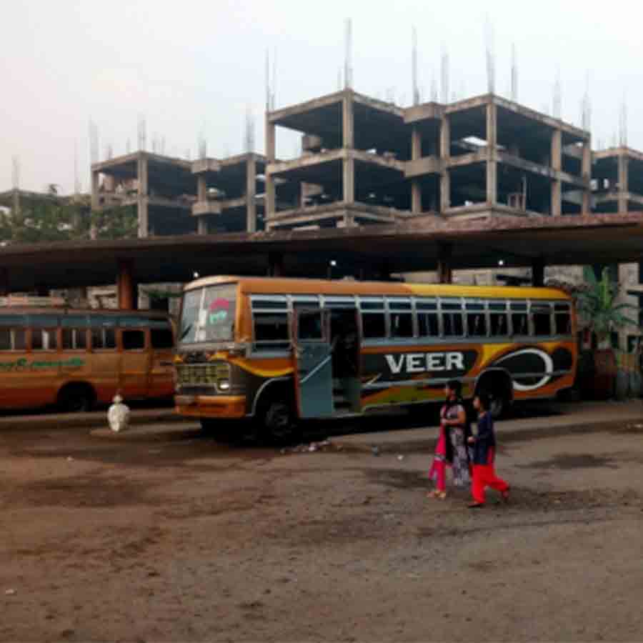 নবদ্বীপ বাস স্ট্যান্ড।