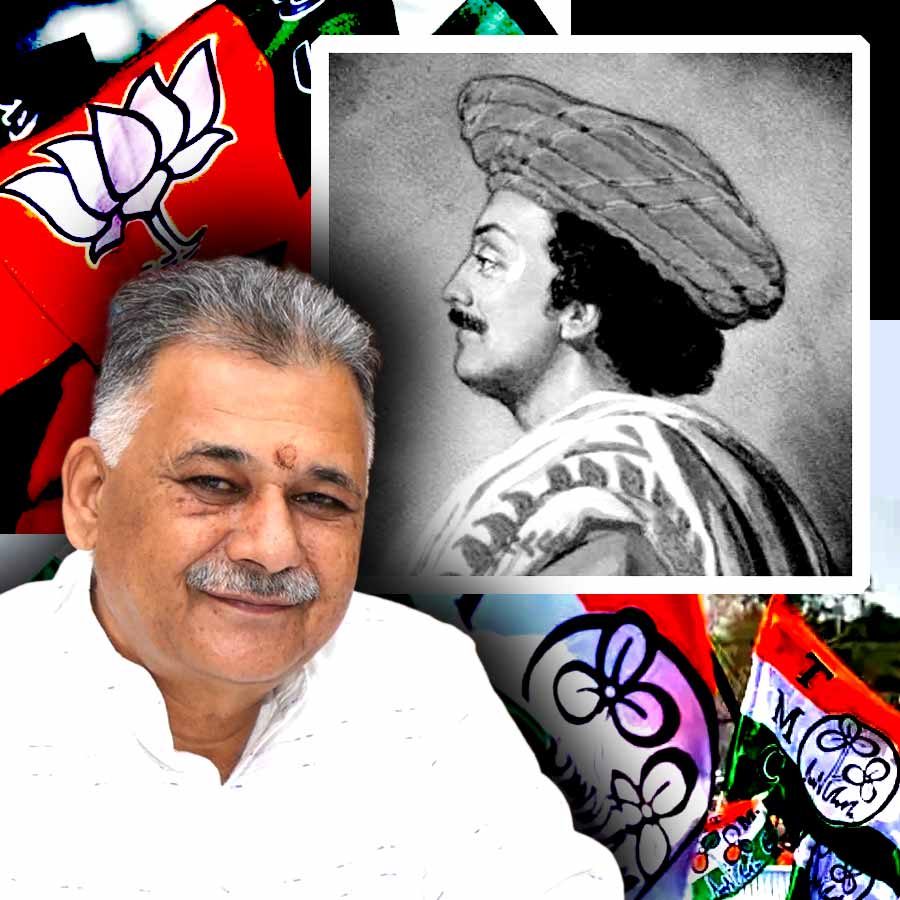 রাজা রামমোহন রায়কে নিয়ে মন্তব্যে অস্বস্তিতে বঙ্গ-বিজেপি। গ্রাফিক: আনন্দবাজার ডট কম।