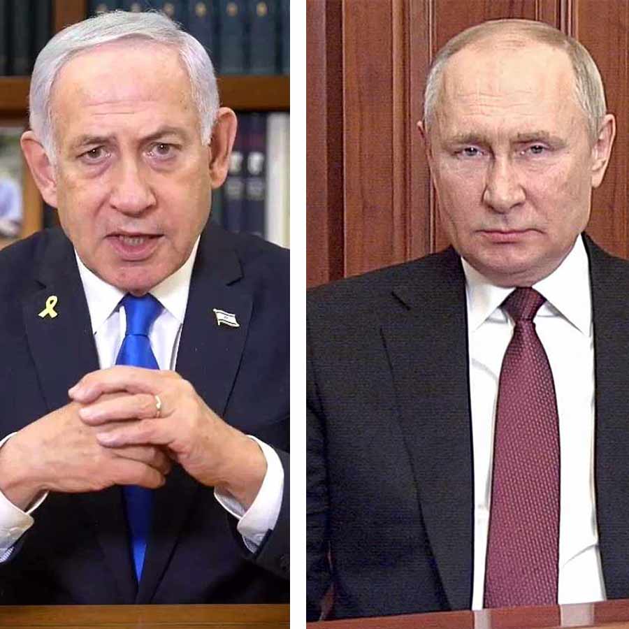 Benjamin Netanyahu and Vladimir Putin spoke on the phone about Gaza