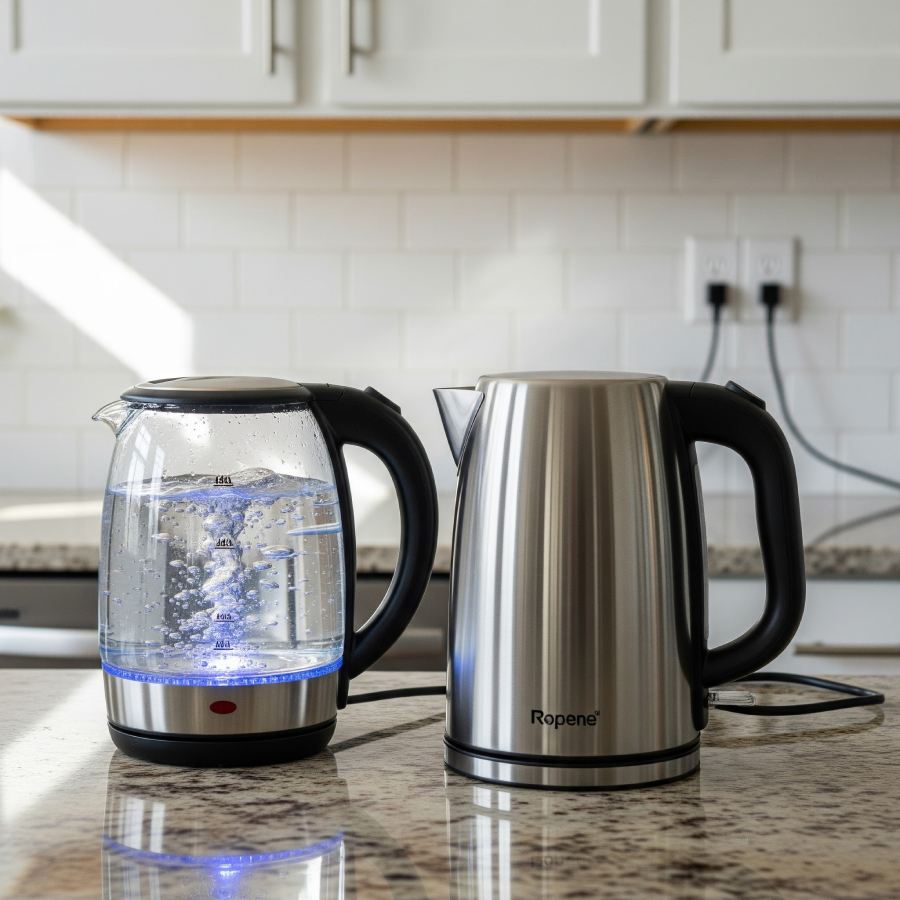 How to choose between steel and glass electric kettles