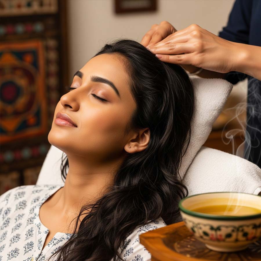 Why should you warm your hair oil before head massage