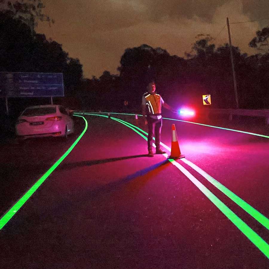 Malaysia’s glow-in-the-dark highways