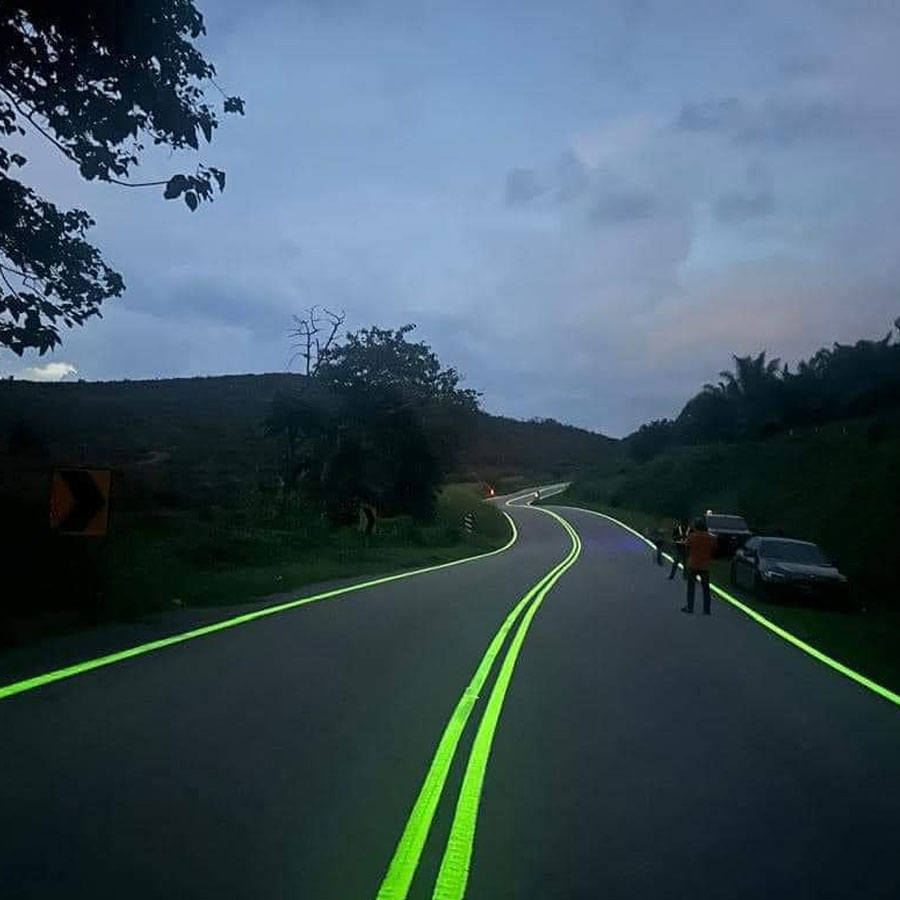 Malaysia’s glow-in-the-dark highways