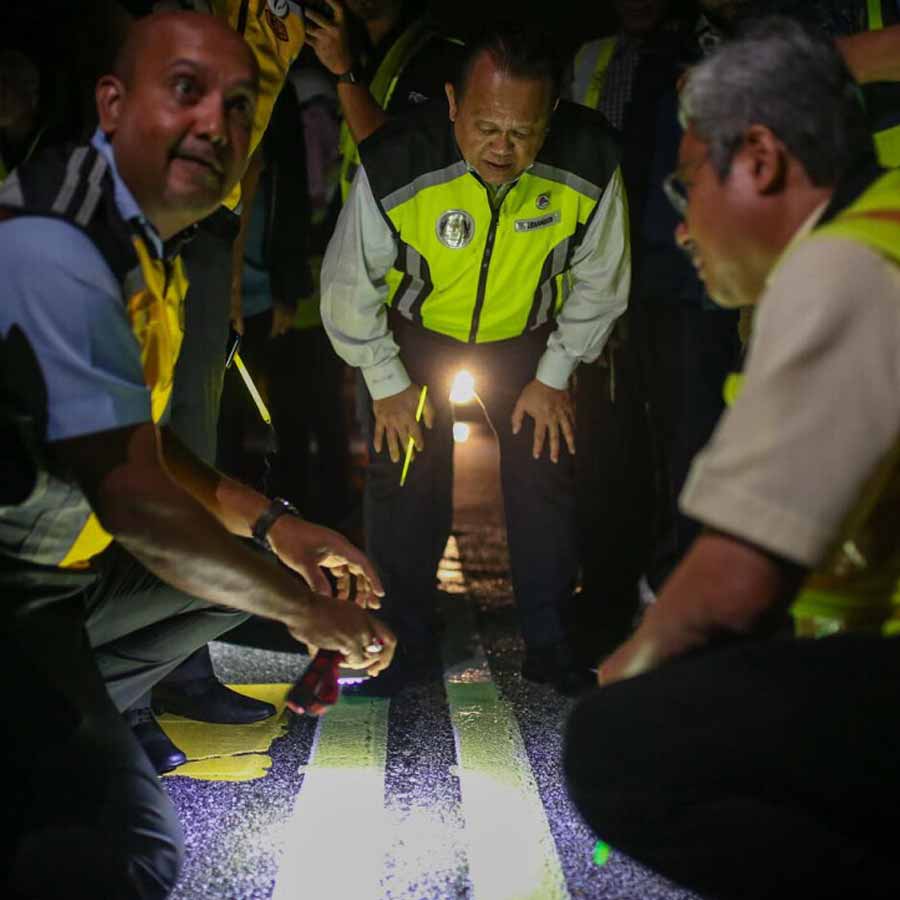 Malaysia’s glow-in-the-dark highways