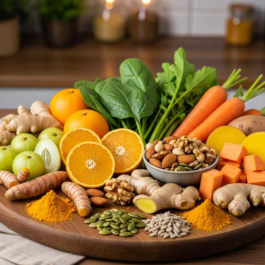 রোগ প্রতিরোধ শক্তি বৃদ্ধিতে কী কী খাবেন?