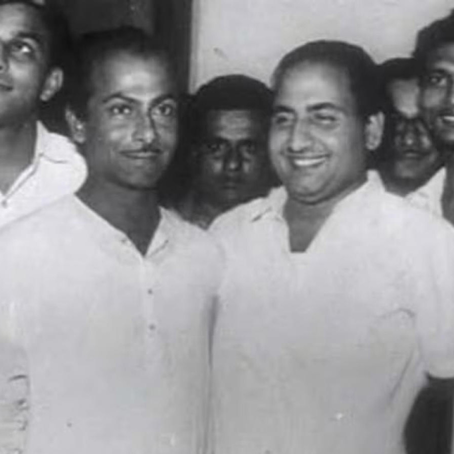 মহম্মদ রফির সঙ্গে সলিল। 