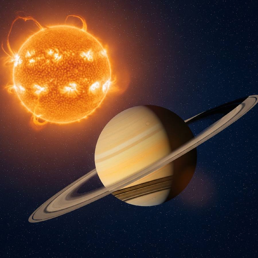 saturn and sun