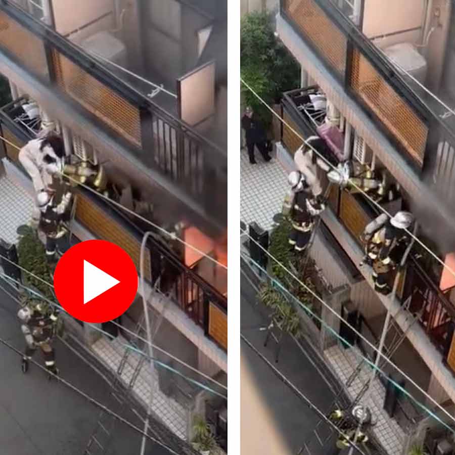 Video shows Japan woman accidently pushed firefighter accidently who came to rescue her