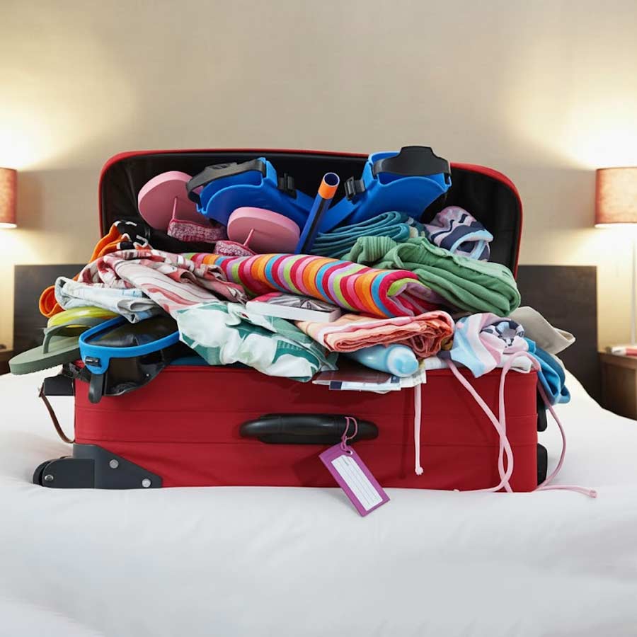 Unique Travel packing Idea by Indian woman, super easy to find all cloths dgtl