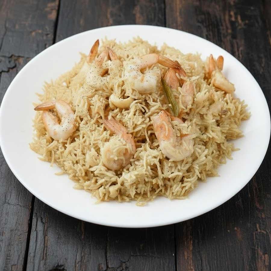 How to make Marich Chingri Polao dgtl