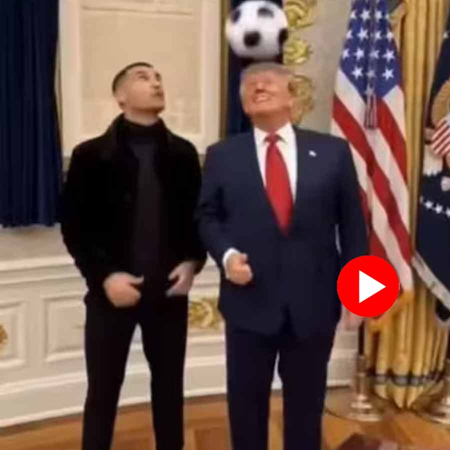 American President post AI video in Instagram of playing football with Cristiano Ronaldo, Internet reacts