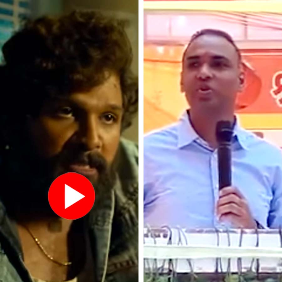 Video shows police super of Uttar Pradesh’s Deoria says he will teach lesson to film character like Rocky Bhai and Pushpa