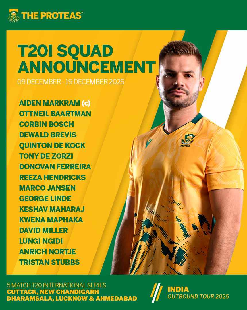 দক্ষিণ আফ্রিকার টি-টোয়েন্টি দল।