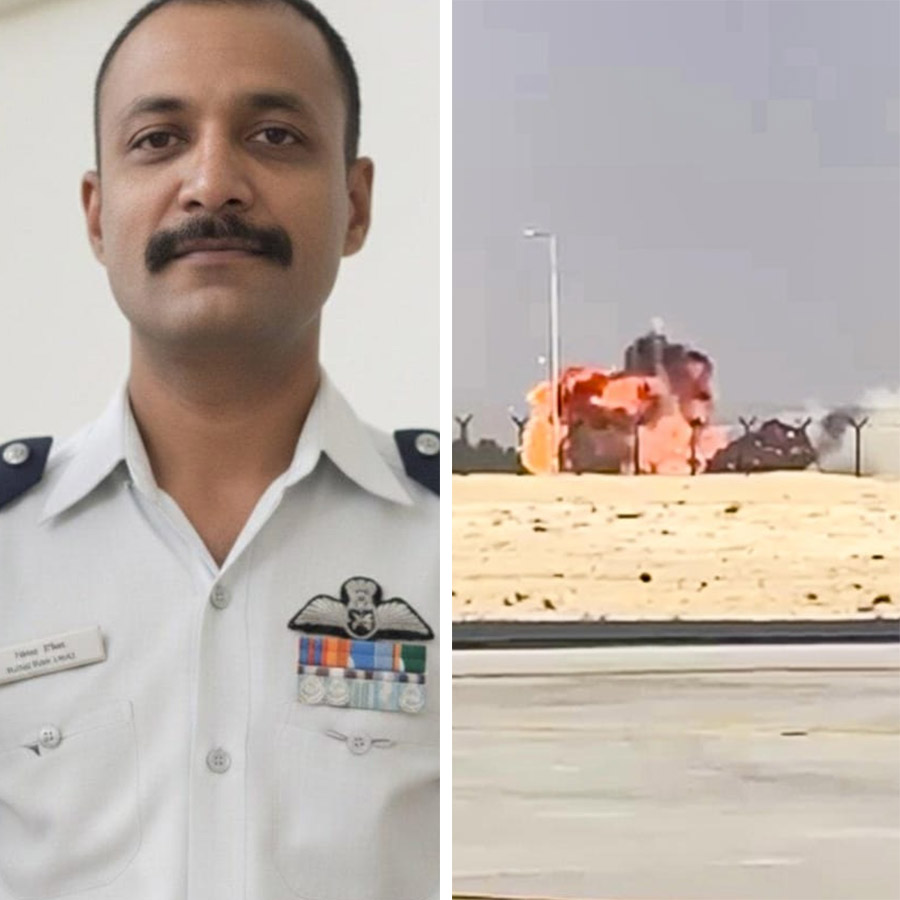 Who was the pilot in Tejas jet that crashed in Dubai dgtl