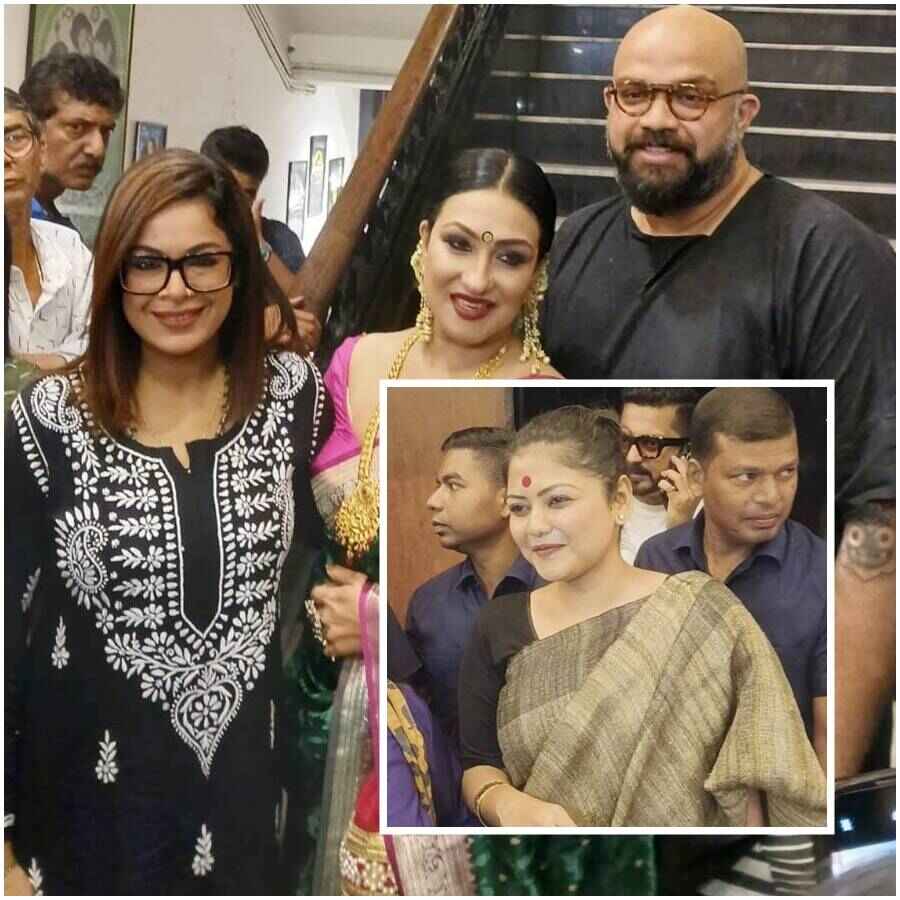 ইমন চক্রবর্তী, ঋতুপর্ণা সেনগুপ্ত, অভিষেক রায়। ইনসেটে সায়নী ঘোষ।