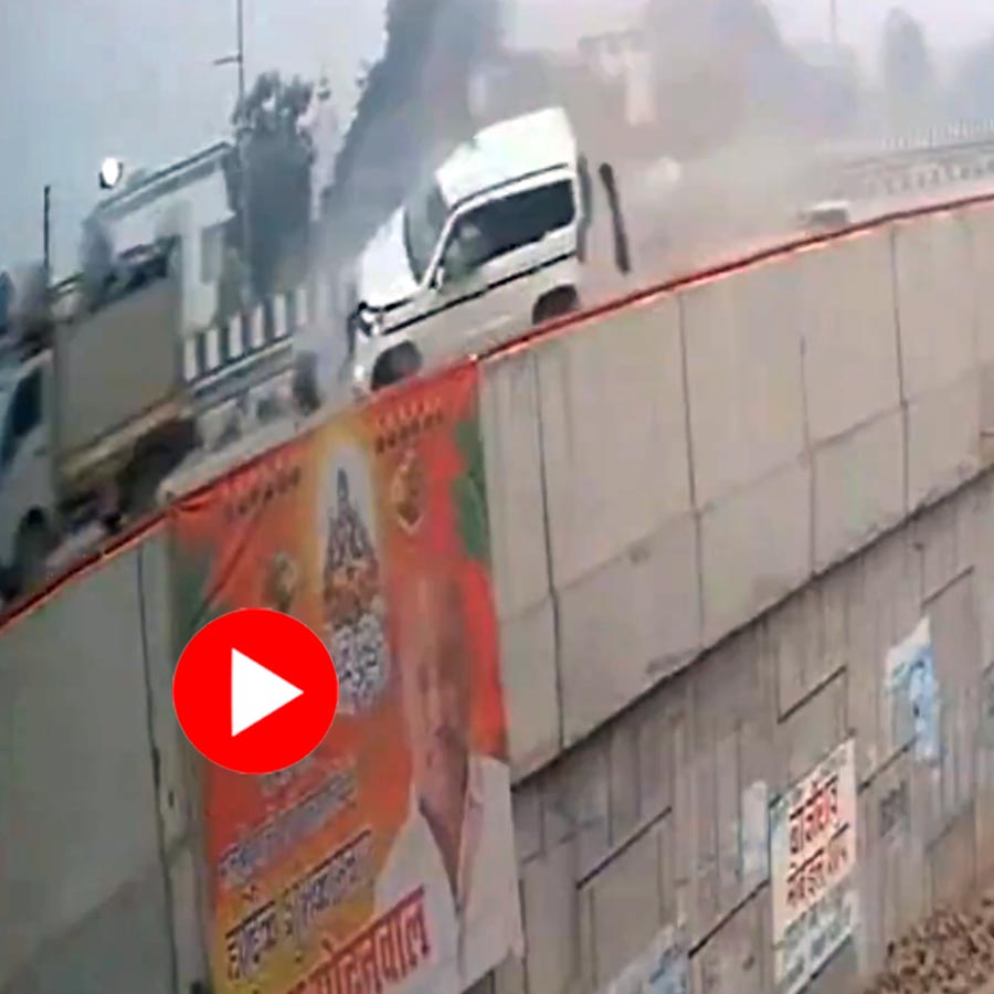 dramatic road accident occurred