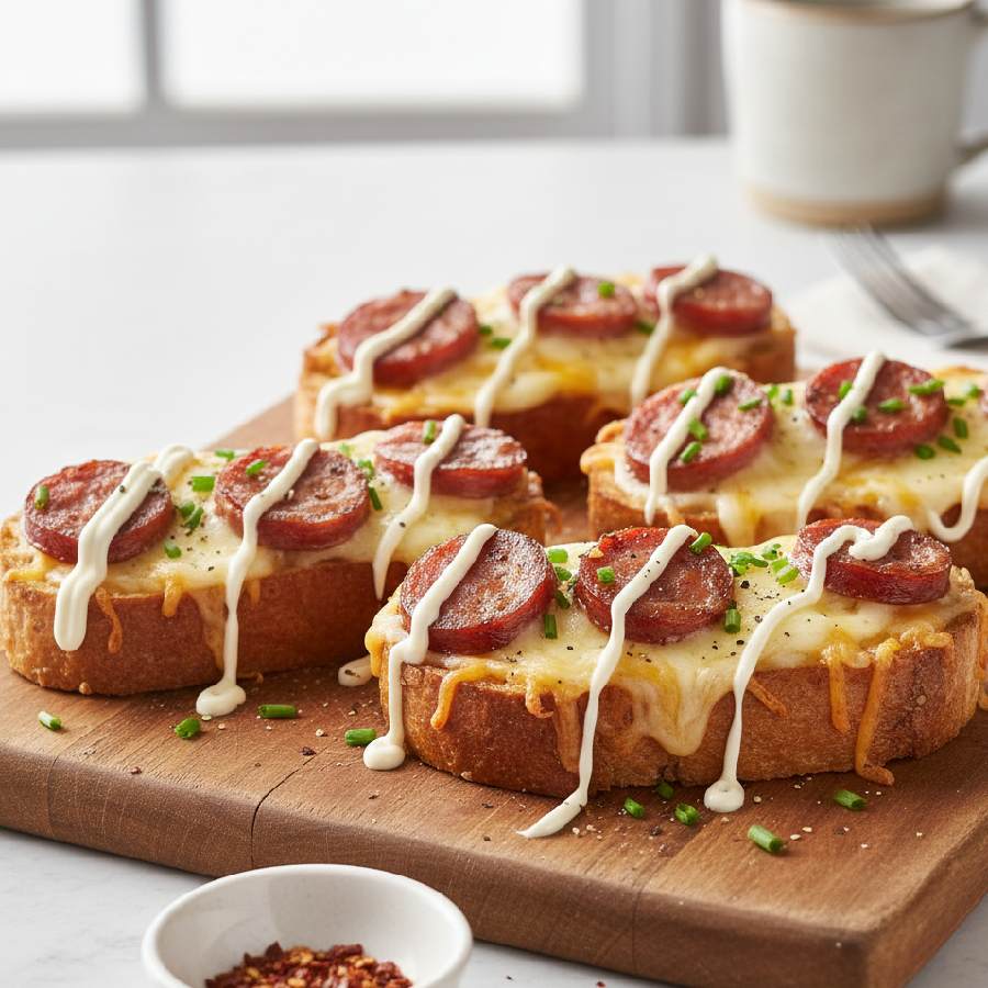 সসেজ দিয়েও বানাতে পারেন  লোভনীয় টোস্ট।