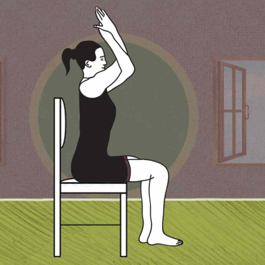 What are the health benefits of seated eagle pose