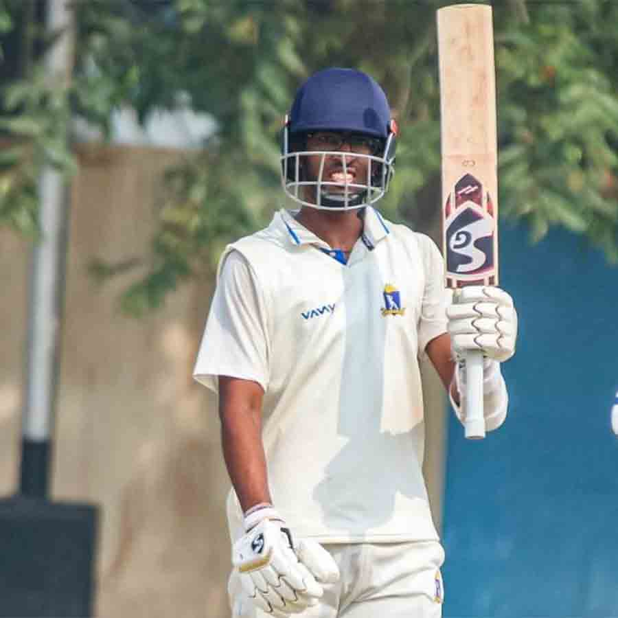 Bengal U19 captain Chandrahash Das scored triple century against Chandigarh U19 in Cooch Behar trophy
