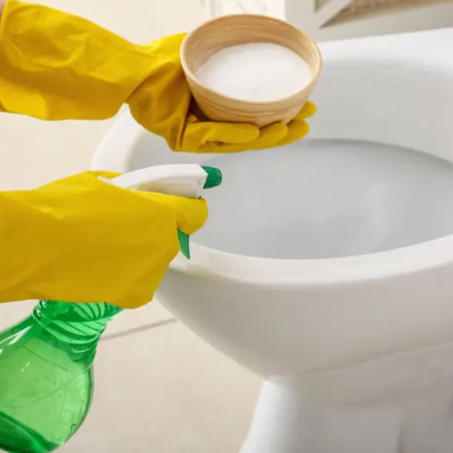 How to remove unsightly hard water stains from a toilet