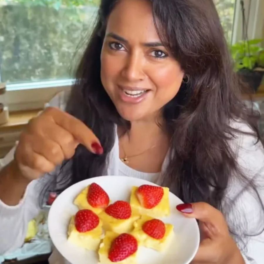 Sameera Reddy gives recipe of yoghurt paneer cheesecake, which is a high protein dessert dgtl