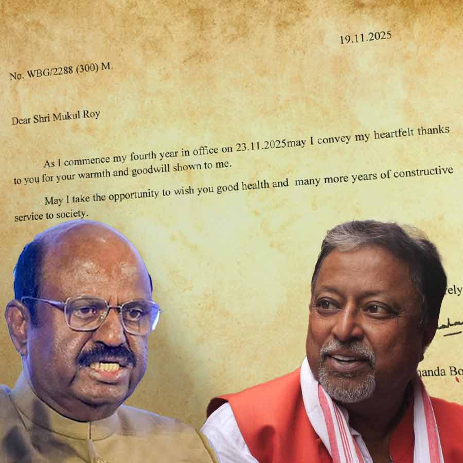 Governor CV Anand Bose sent a letter congratulating the late and expelled MLA