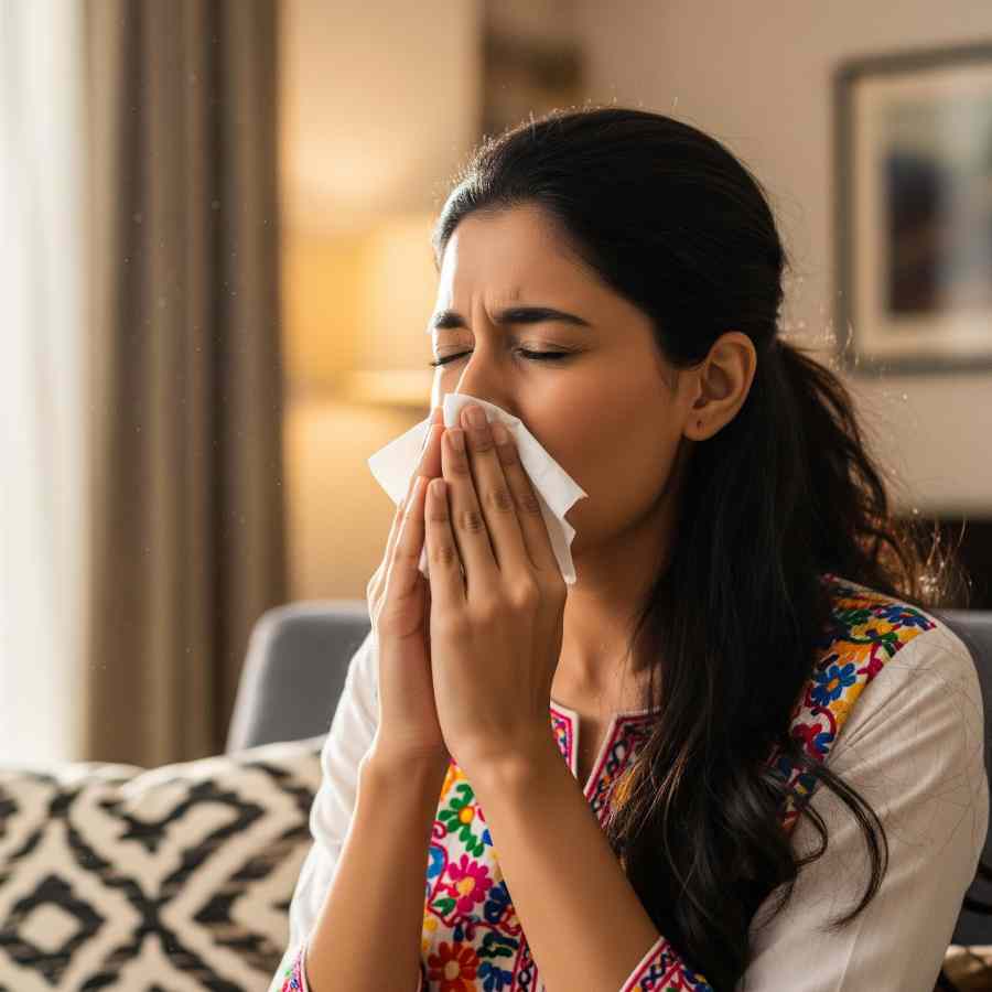 Causes of winter sneezing with blood dgtl