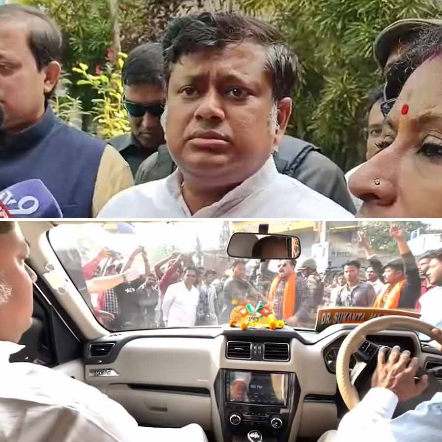 TMC releases audio clip of protests surrounding BJP leader Sukant Majumdar at Diamond Harbour