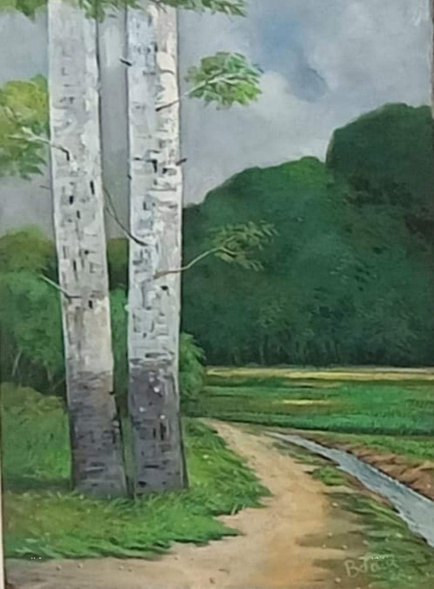 গতিধারা: চারুবাসনায় আয়োজিত যৌথ প্রদর্শনীর চিত্রকর্ম।