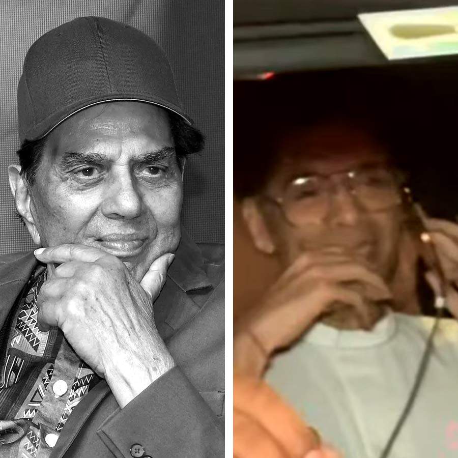 Karan Johar Laughing video at Dharmendra Prayer meets netizen reacts dgtl