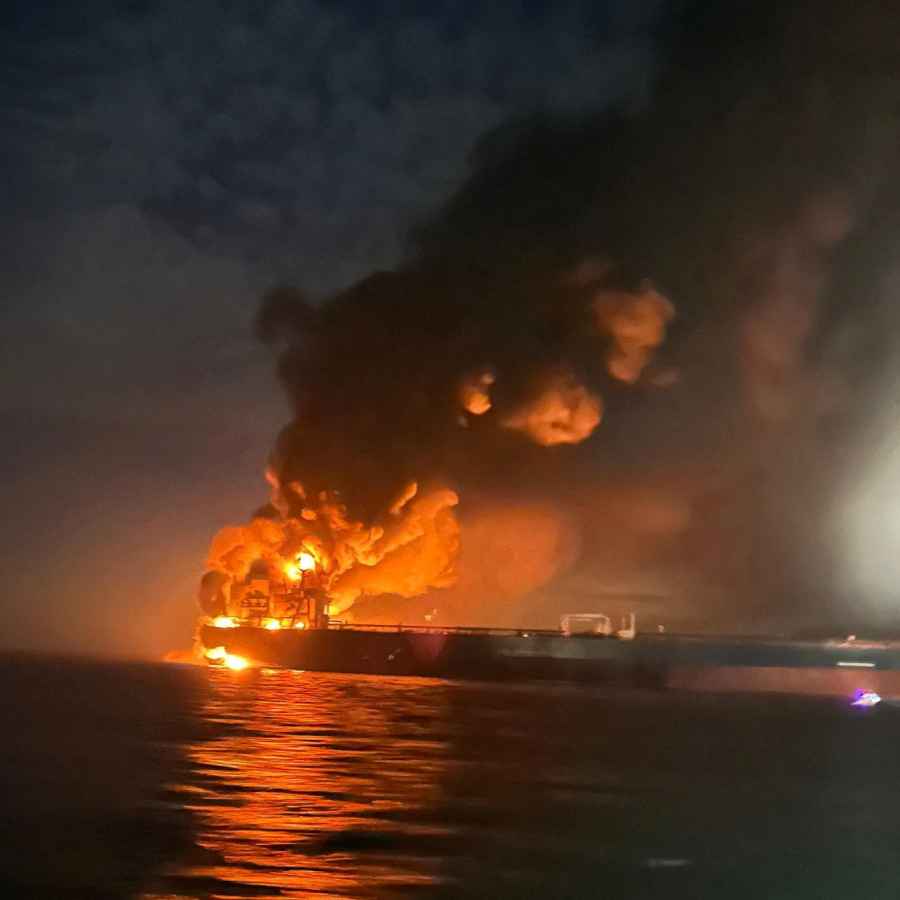 Ukraine says they have hit two tankers used as shadow fleet for Russian Oil Export dgtl