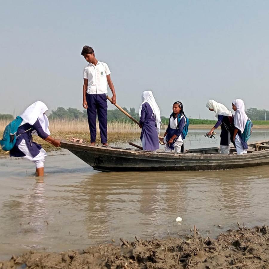 In several districts of West Bengal students have to give up their studies due to poor condition of roads even after expenditures allocated for constructions