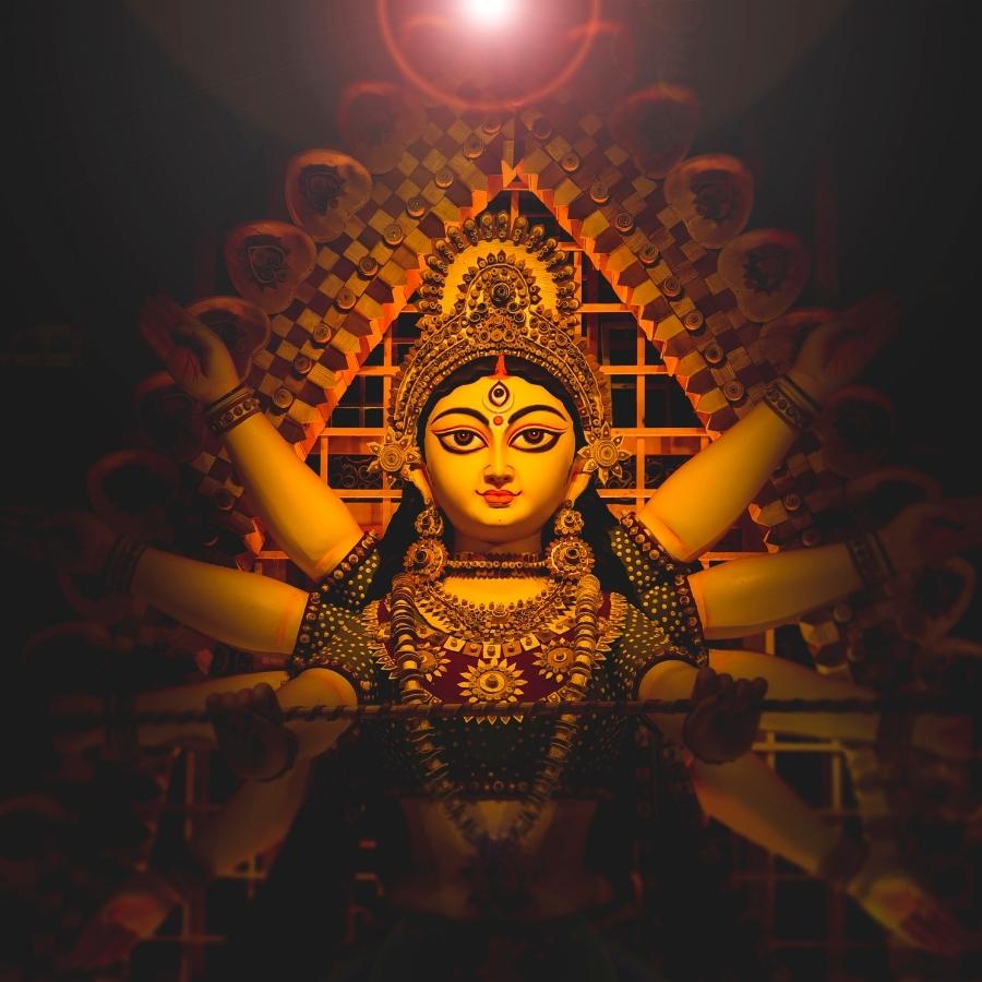 Unique durga idol immersion ritual of asansol banerjee bari dgtl.