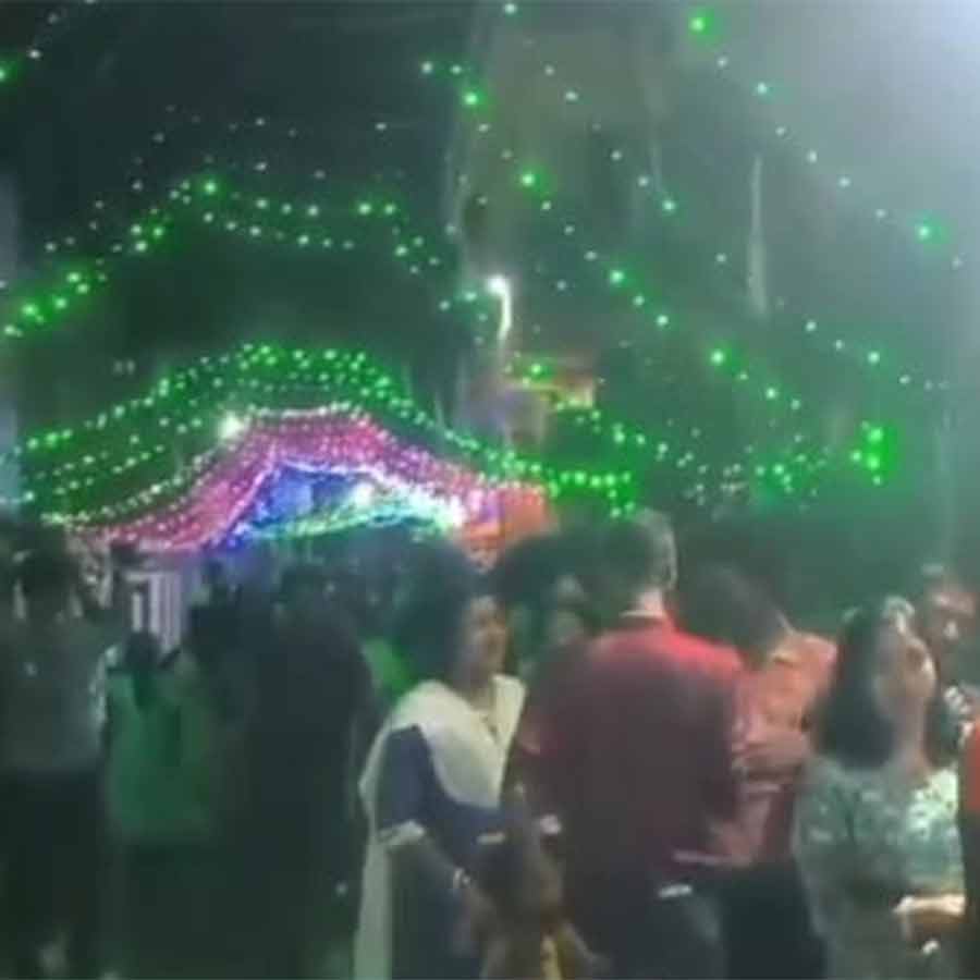 The theme of the Golahat Pragati Sangha's pandal was ghosts DGTLD