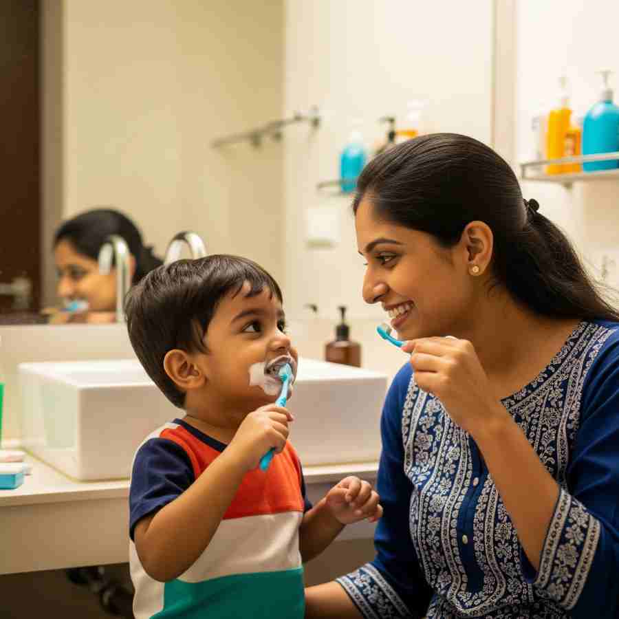 Start brushing your baby’s teeth early with the right tools and habits