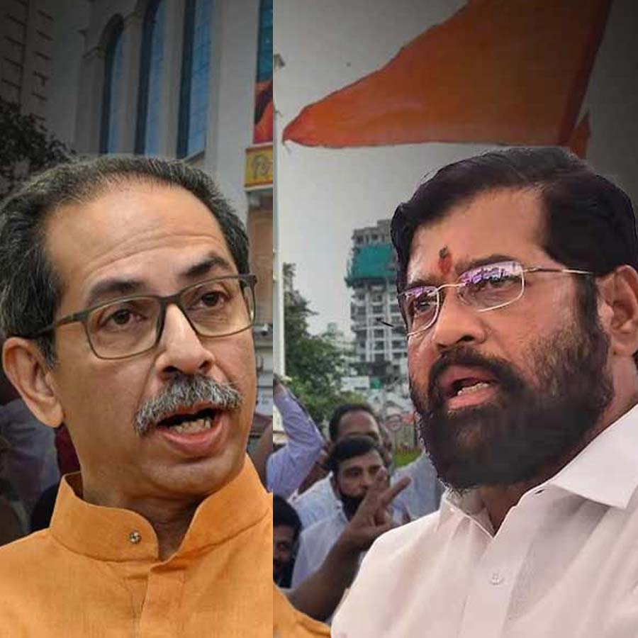 In Dussehra rally, Uddhav Thackeray likens BJP to amoeba, Eknath Shinde takes ‘Hindutva t-shirt’ dig