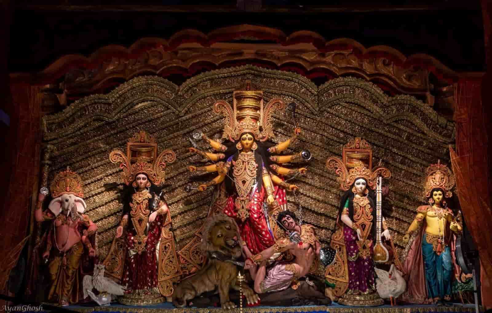 সিংহী পার্কের ঠাকুরও আছেন দর্শনার্থীদের অপেক্ষায়।  