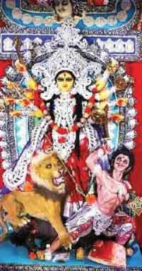 ম্যানহাটনের দুর্গাপ্রতিমা।