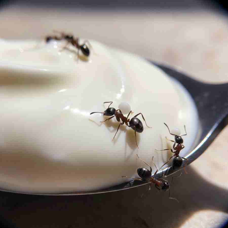Researchers have revealed how adding a handful of live ants to warm milk can create yogurt