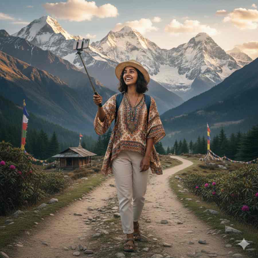 How to filming or make reel yourself in time of solo travel dgtl