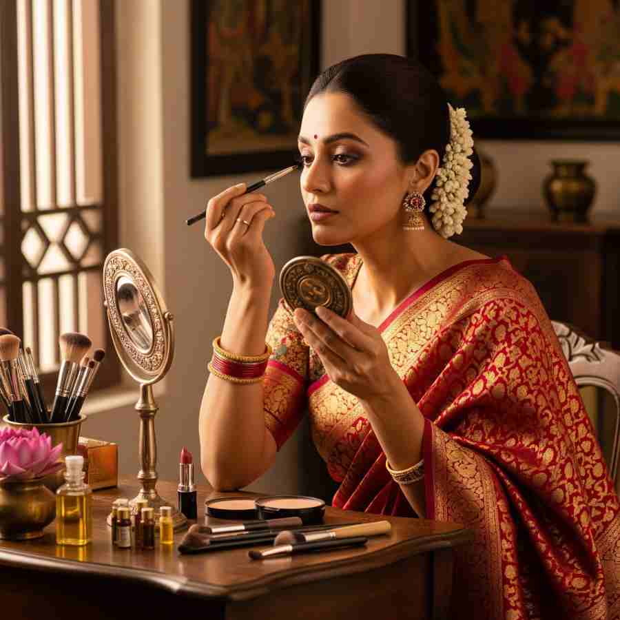 Lakshmi Puja Morning Makeup Tips