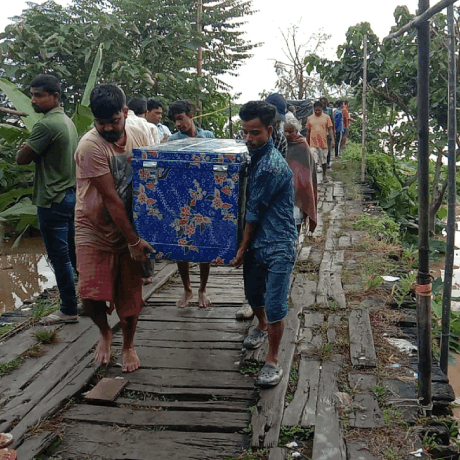 Several low lying area in Dooars are waterlogged people are being rescued from affected areas dgtld