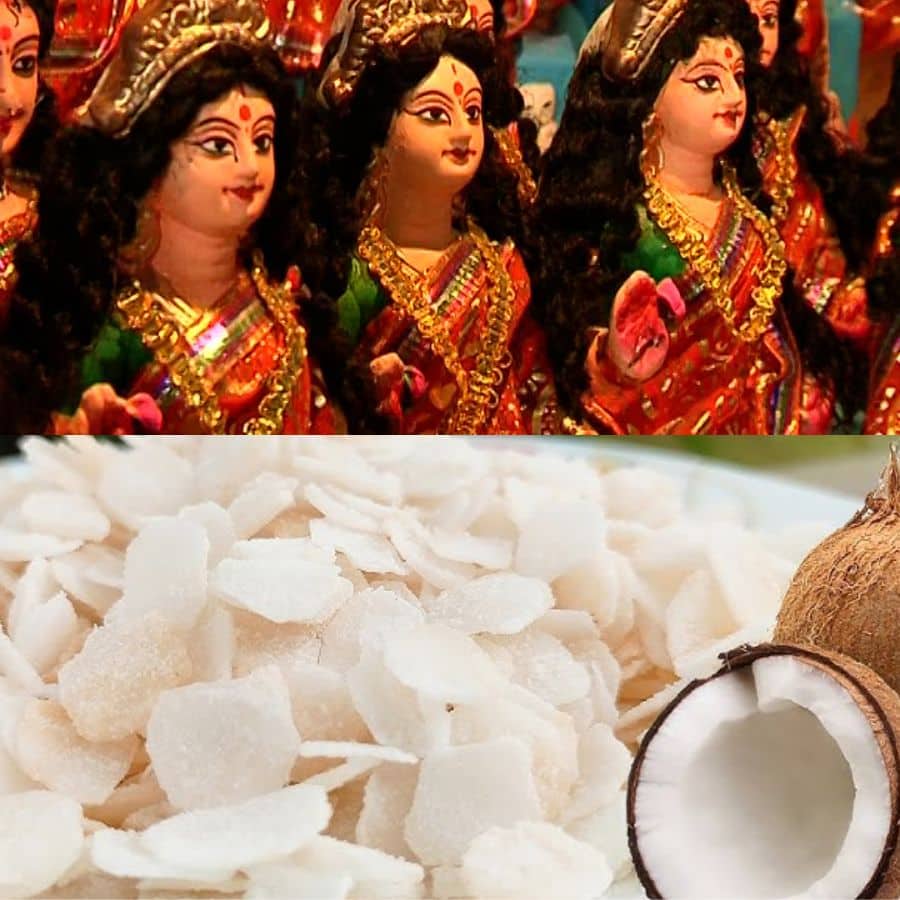 How to make coconut flattened rice or chire at home for Kojagori Laxmi Puja dgtl