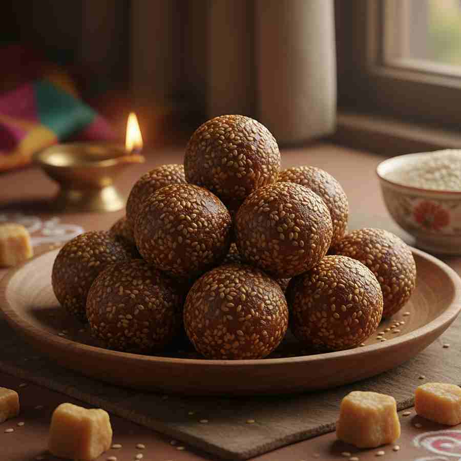 তিলের নাড়ু।