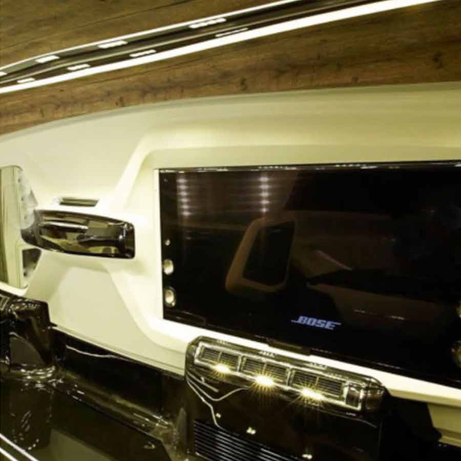 শাহরুখের ভ্যানিটির অন্দরমহলের ছবি।