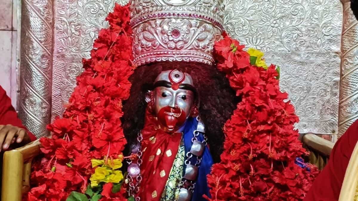  আবির্ভাব তিথিতে দেবীর রোজনামচা পাল্টে যায়। সূর্যোদয়ের আগেই ভোর তিনটে নাগাদ গর্ভগৃহ থেকে দেবীর বিগ্রহ বার করে আনা হয়। বিরাম মঞ্চে বসানো হয় পশ্চিম দিকে মুখ করে। 