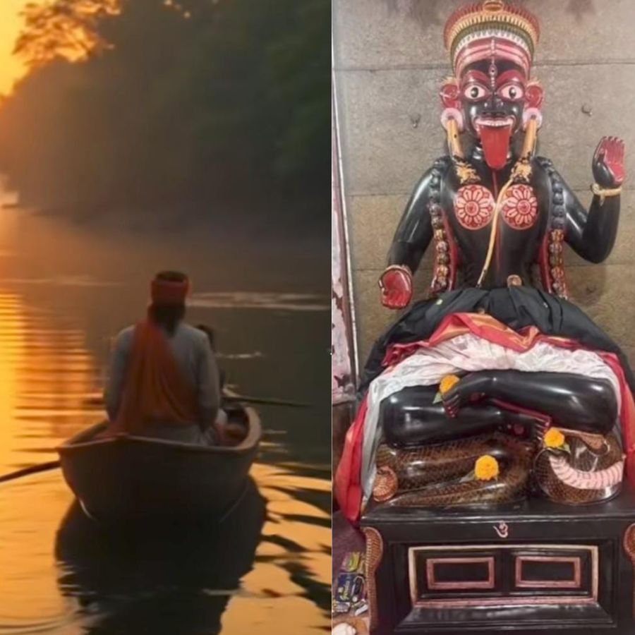 কাশীরাজের সাহায্যে গঙ্গা থেকে উদ্ধার করা হয় কৃষ্ণবর্ণ কষ্টিপাথরের সেই অপূর্ব বিগ্রহ। মহারাজা নন্দকুমার নদী পার হয়ে ব্রাহ্মণী নদীর তীরে, শ্মশানের পাশে, তন্ত্রসাধনার উপযুক্ত এক নির্জন স্থানে অষ্টকোণাকার ইট দিয়ে মন্দির নির্মাণ করে দেবীকে প্রতিষ্ঠা করেন। এই আটটি কোণ নাকি অষ্টাঙ্গ যোগের প্রতীক। 