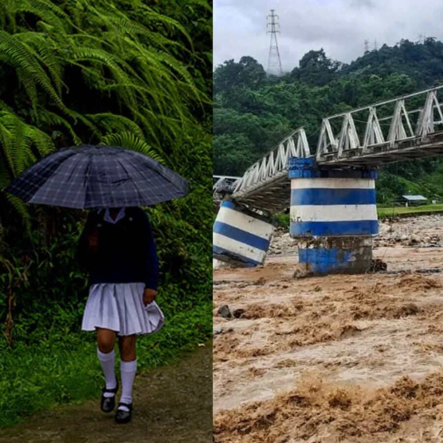 Classes suspended due to heavy rain and landslides.