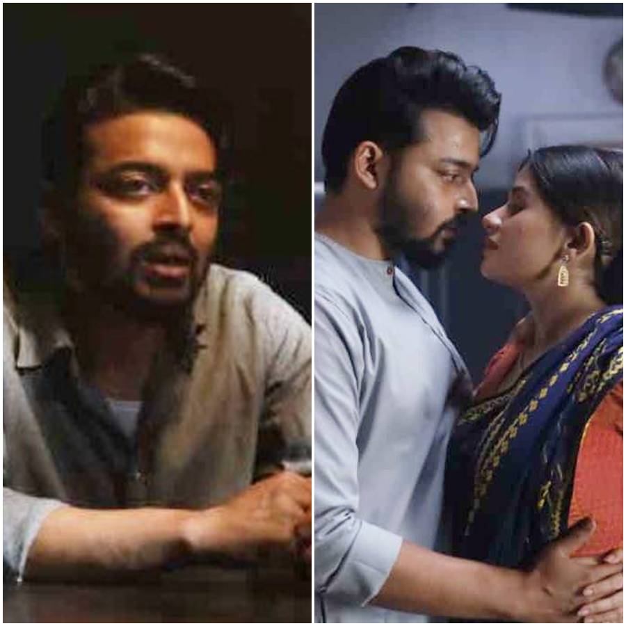 ‘১৯৫৪’ সিরিজ়ে সৌরভ দাস এবং পূজারিণী ঘোষ।